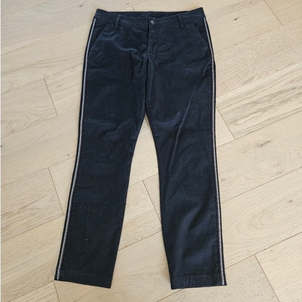 CAbi Black Men's Chinos with Contrasting Side Stripes
